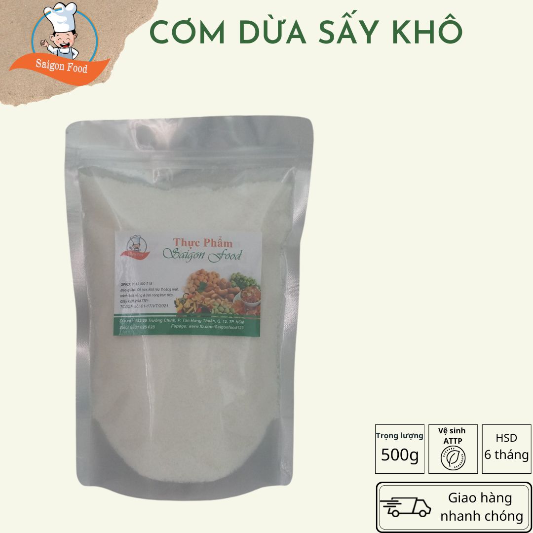 Cơm Dừa Sấy Khô Hạt Mịn Saigonfood