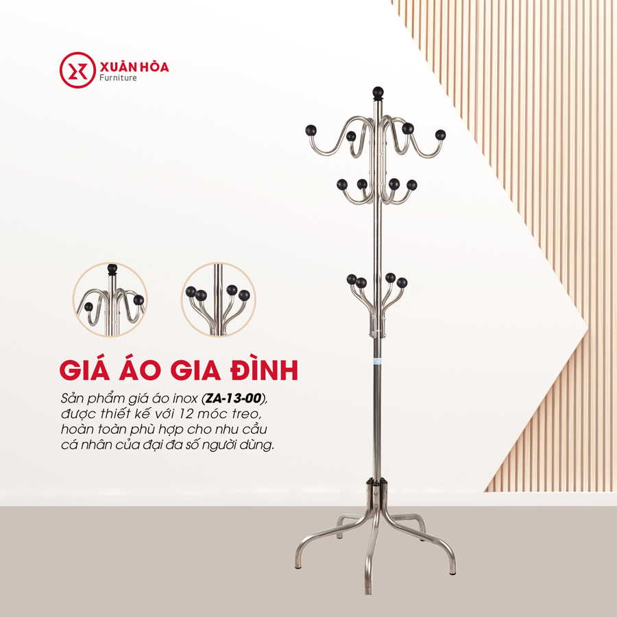 CÂY TREO QUẦN ÁO XUÂN HÒA ZA-13-00