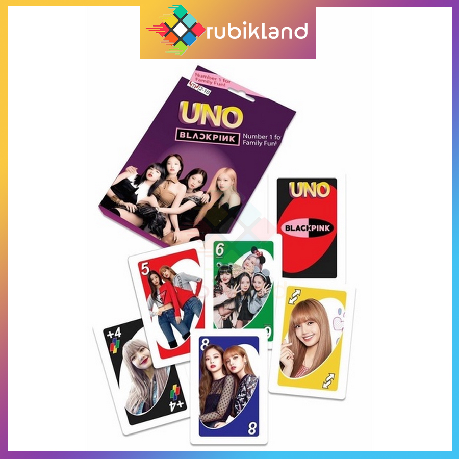 Bài uno bản blackpink board game 108 lá cơ bản chất giấy dày đồ chơi trò chơi nhóm bạn xả stress giải trí