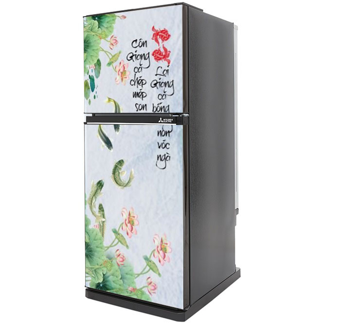 [HCM]Miếng dán tủ lạnh - Chất liệu cao cấp - Mẫu Cá Chép 01