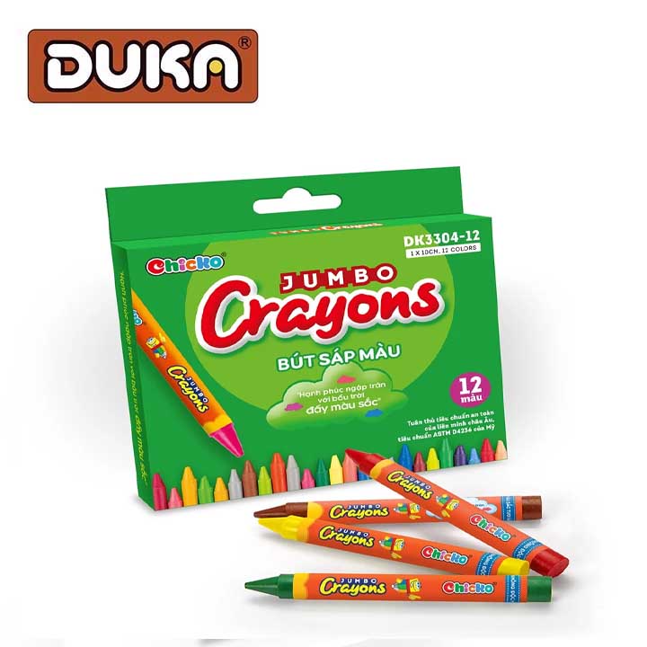 Bút Sáp 12 Màu Jumbo Crayons