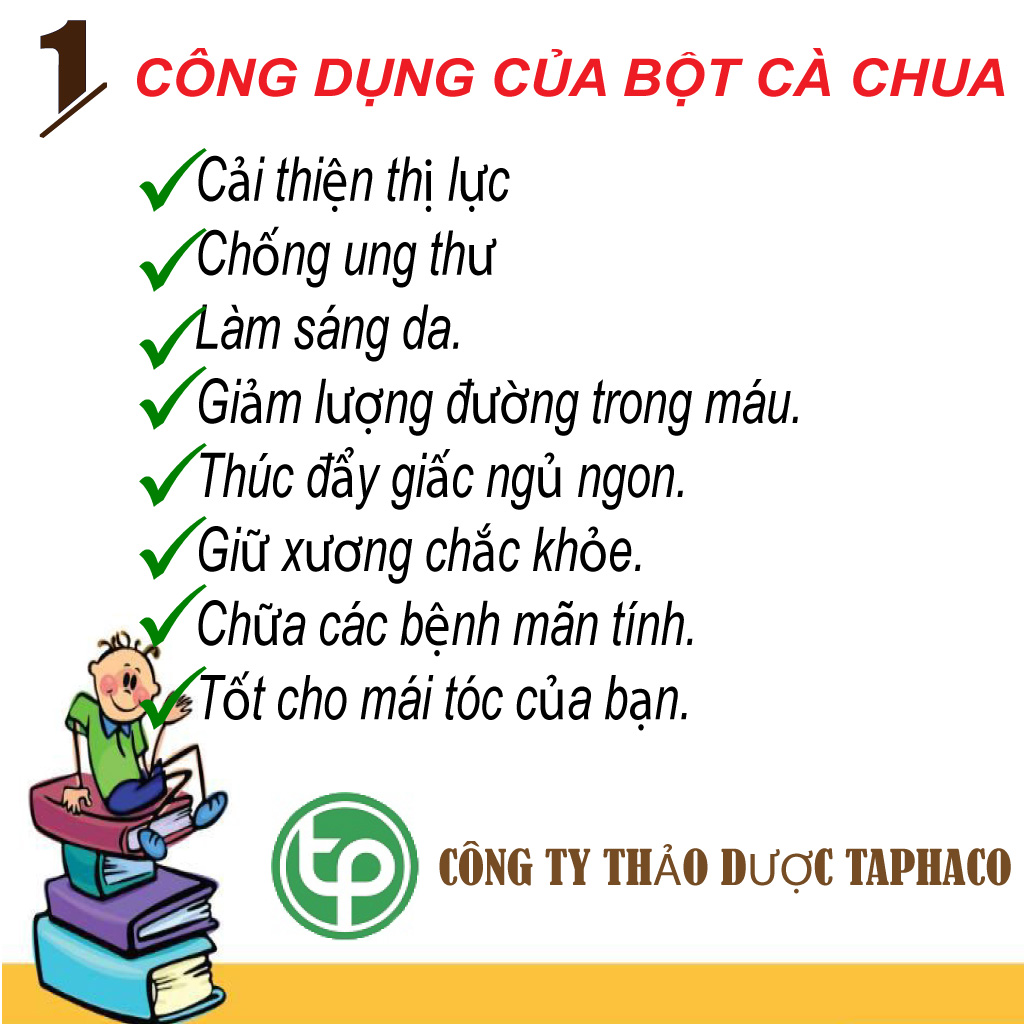 [HOT] Bột cà chua nguyên chất 100g- Thảo Dược Tấn Phát