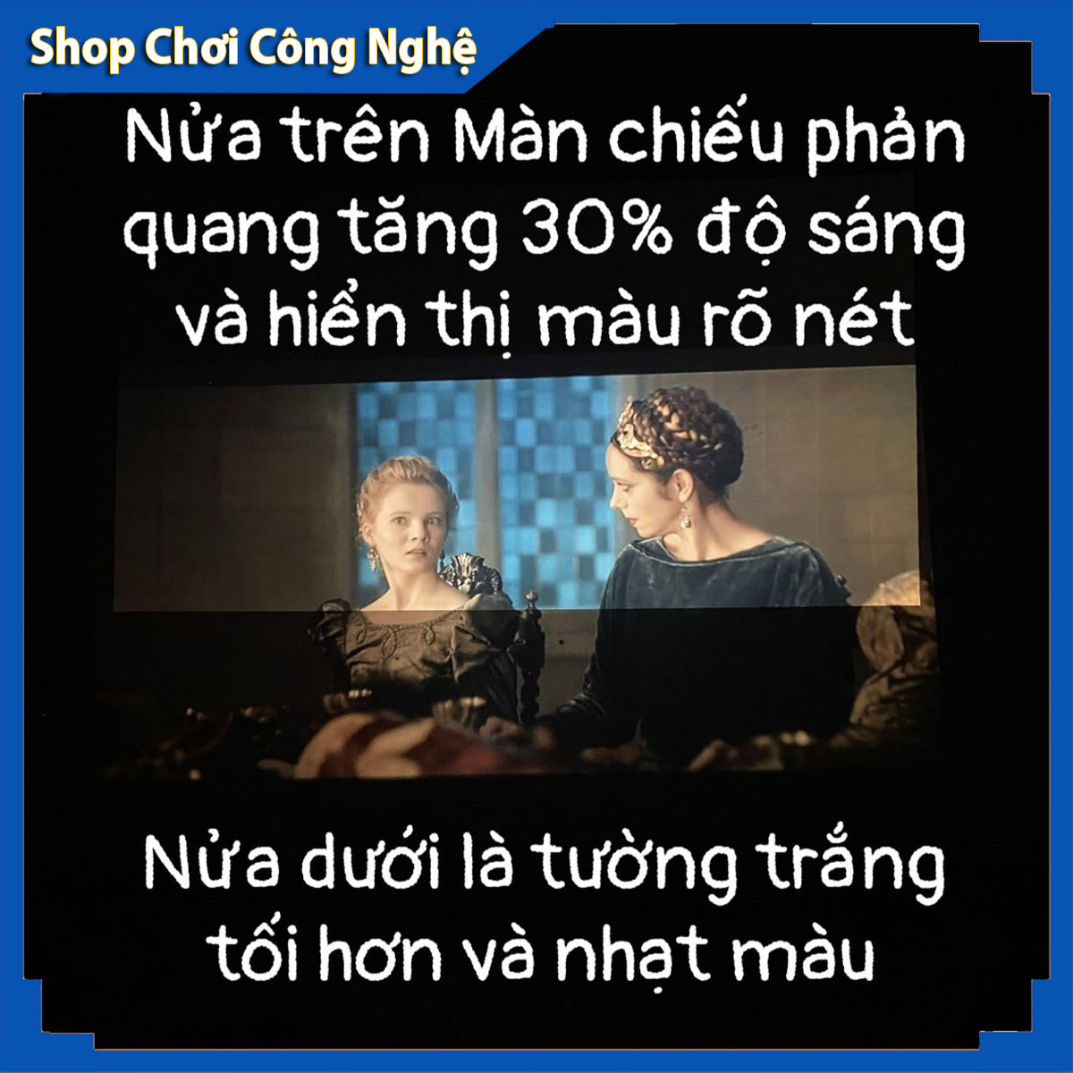 Màn hình máy chiếu phản quang 120 inh