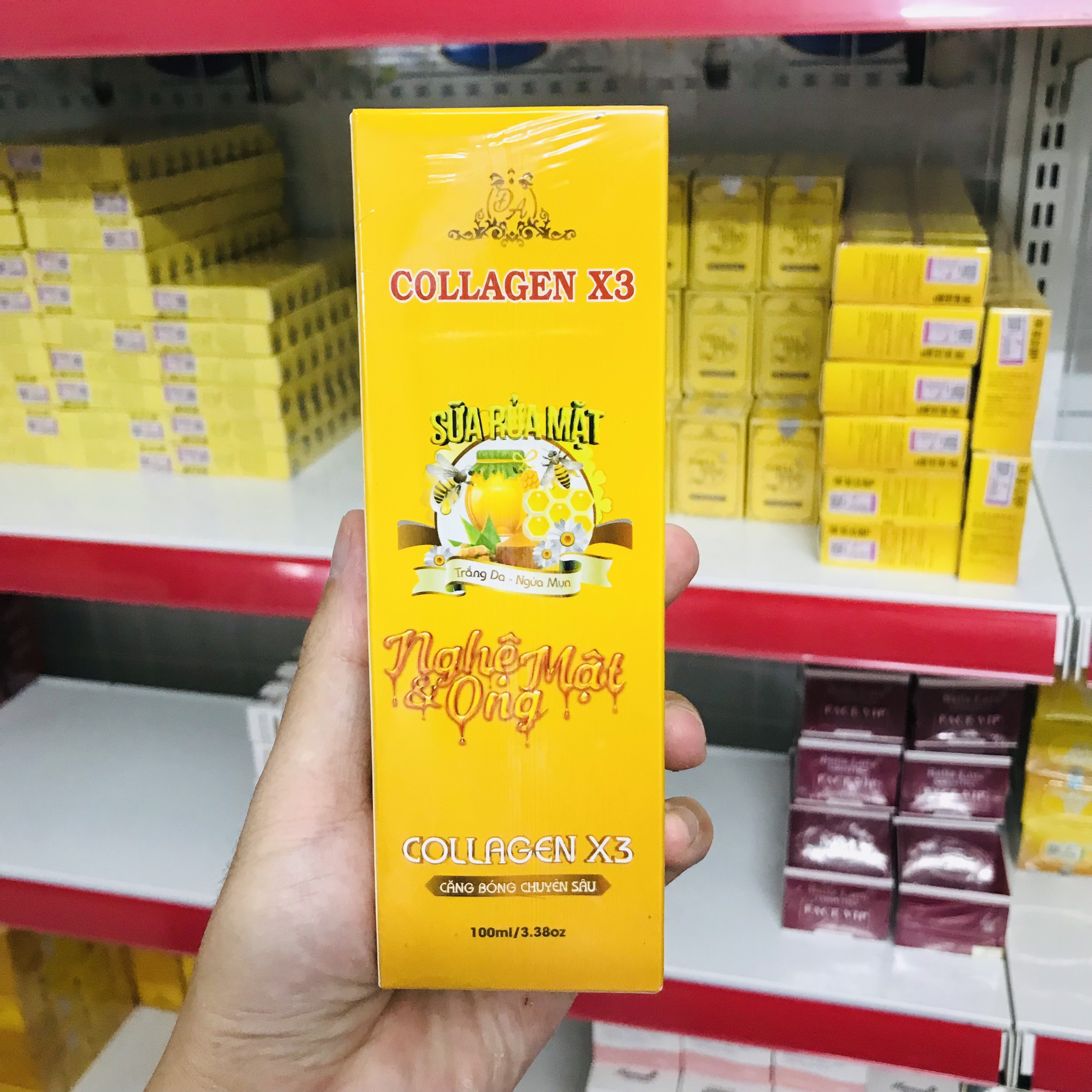 Sữa rửa mặt Nghệ Collagen X3 Đông Anh - Sữa rửa mặt X3 Chính hãng