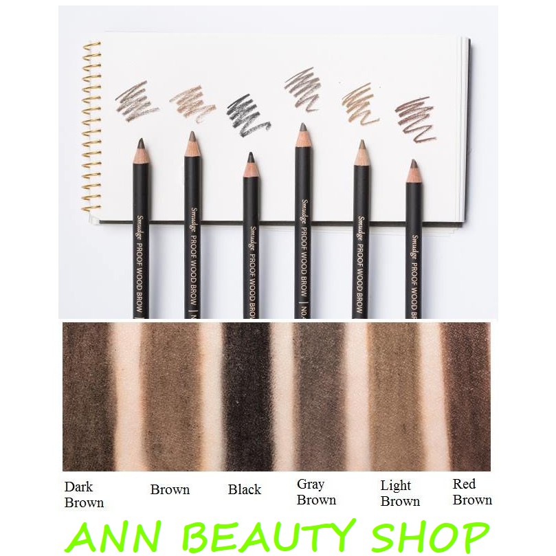 Chì Kẻ Mày MISSHA Smudge Proof Wood Brow