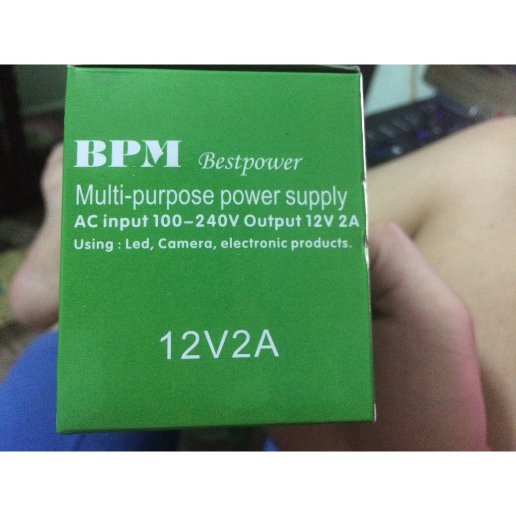 [HCM]Nguồn Adapter 12V-2A Cao Cấp Cho Camera, Loa Kéo
