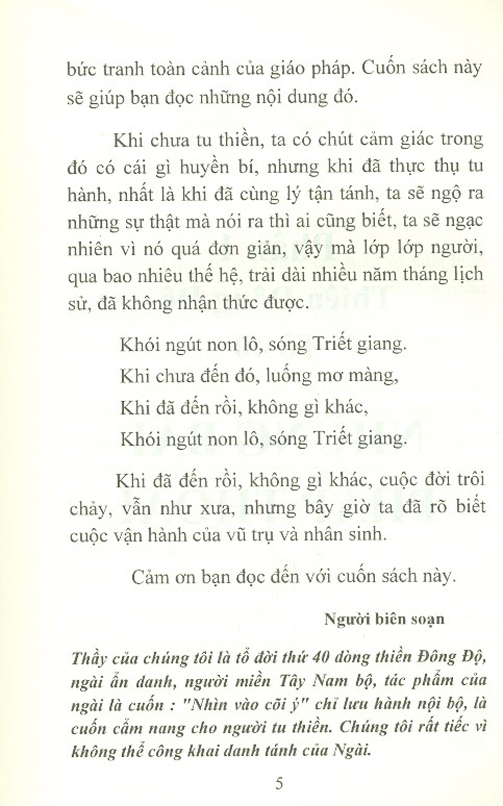 Pháp Thoại Thiền Đốn Ngộ