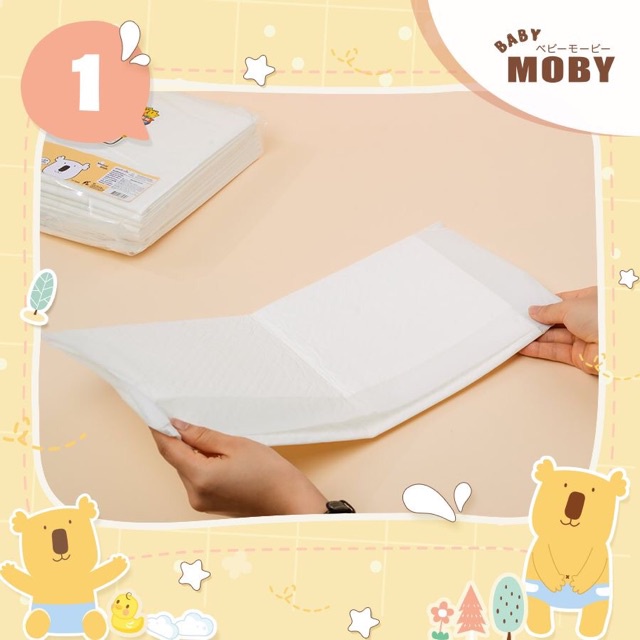 Miếng lót chống thấm Baby Moby (45x60cm)