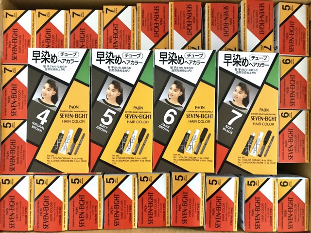 THUỐC NHUỘM TÓC PHỦ BẠC PAON SEVEN EIGHT THÁI LAN 80GR