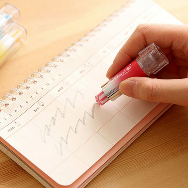 10 thỏi tẩy bút chì cây son, gôm hình cây son