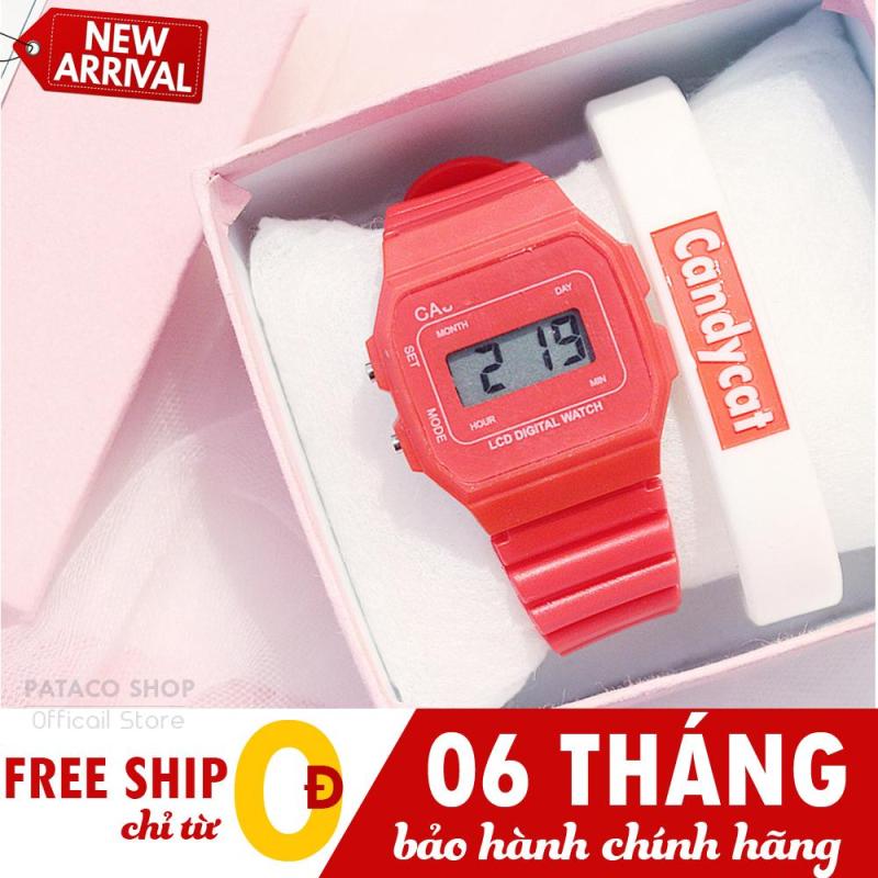 Nơi bán (Tặng Kèm Vòng) Đồng Hồ Điện Tử Unisex Siêu Cool Cá Tính Dây Nhựa Cực Bền (Mẫu Mới 2019)
