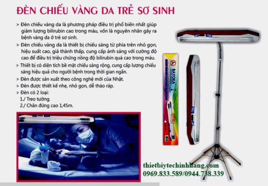 ĐÈN CHIẾU SOI VÀNG DA TRẺ SƠ SINH BAYOKA CÓ CHÂN ĐẾ