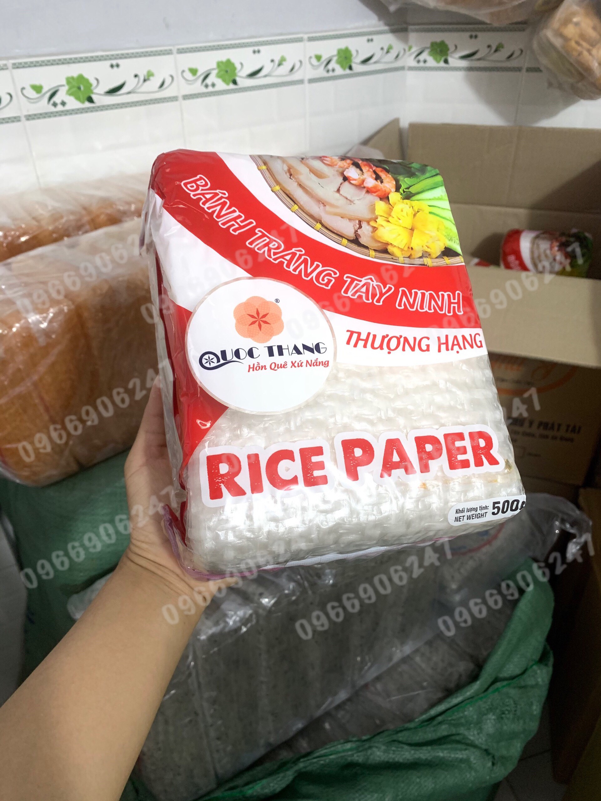 Bánh tráng mè đen Tây NInh 500gr