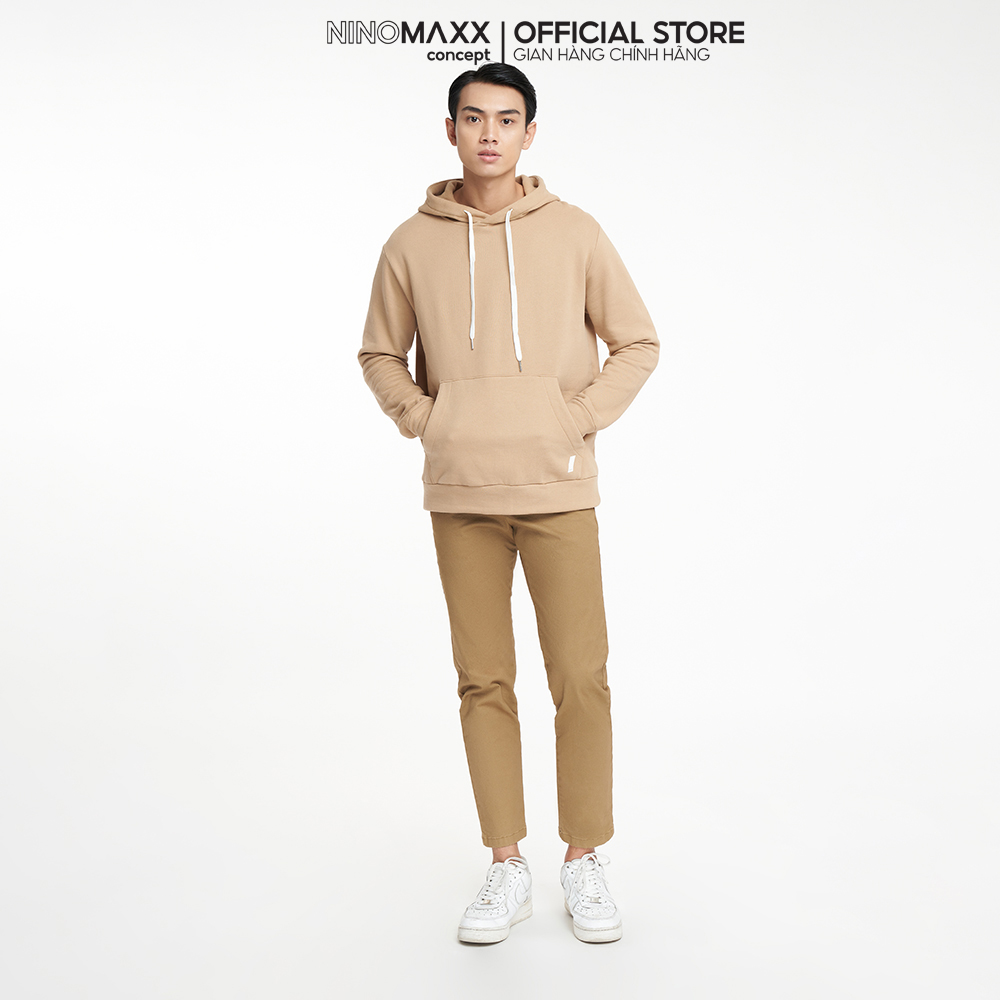 Áo Hoodies Nam Tay Dài Chất Liệu Cotton NINOMAXX 2204006