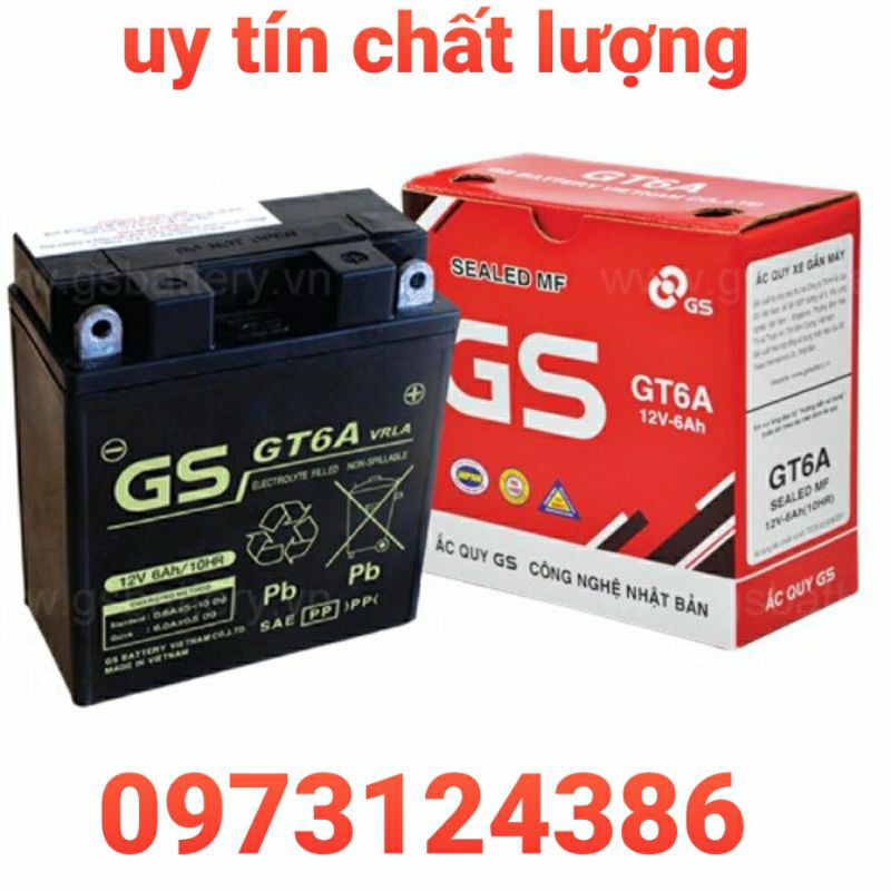 Bình khô GS - GT6A - lắp xe DREM , Jupiter và Sirius,Mio, Taurus