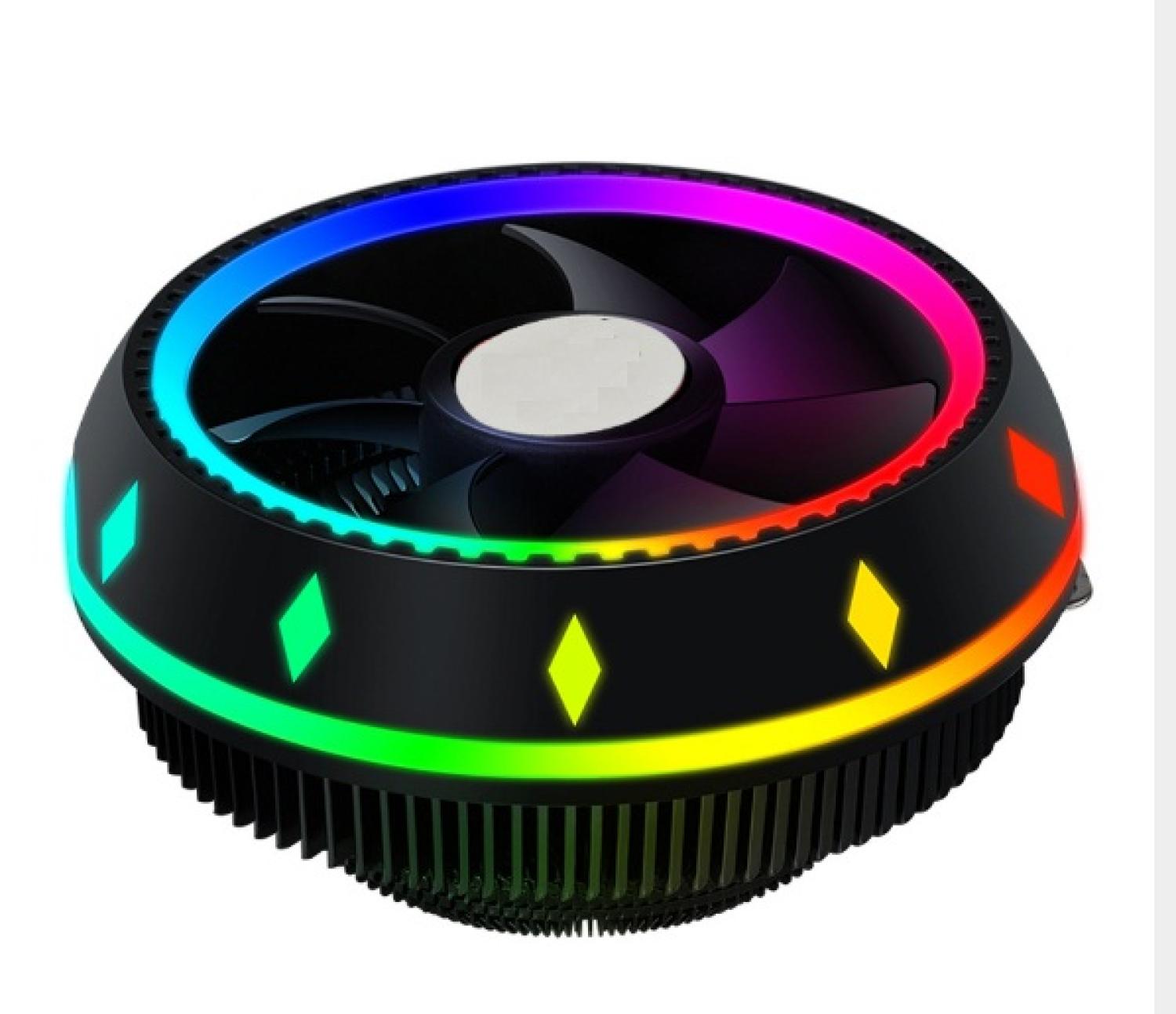 Quạt cpu đa năng dùng cho socket 775/1155/1156/amd -quạt tản nhiệt cpu fan cpu cooler ufo 990 led rgb