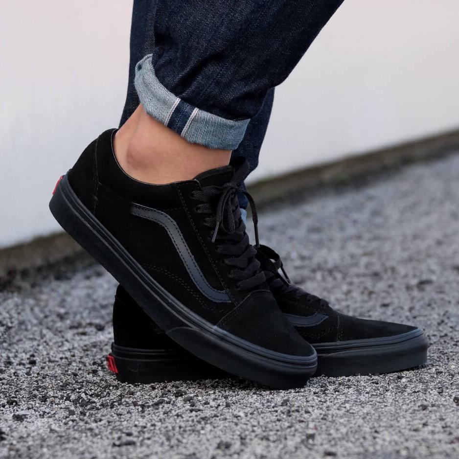 Giày Sneaker VNSS Old Thời Trang Nữ - Full Đen