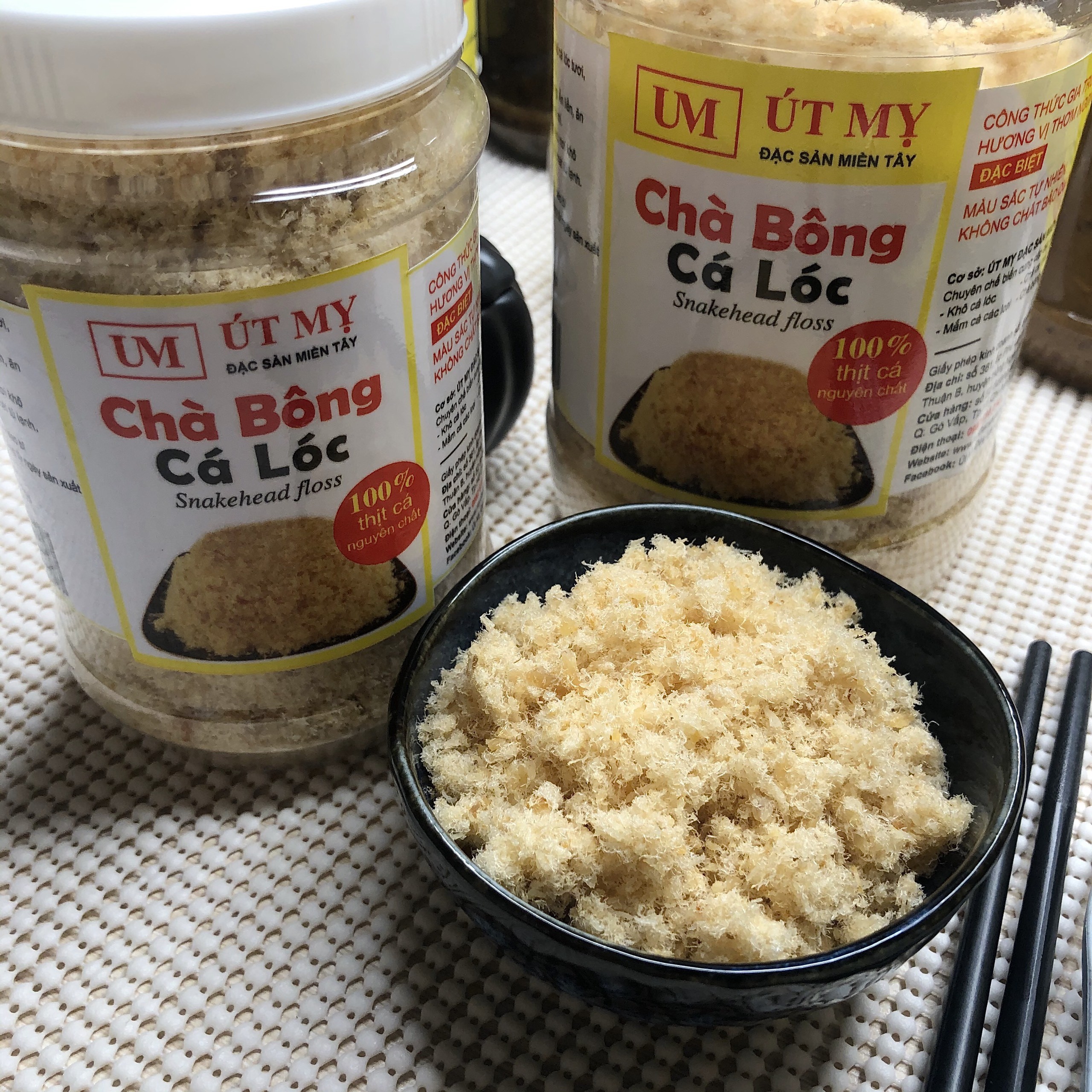 [HÀNG TẶNG KHÔNG BÁN] Chà bông cá lóc Út Mỵ 75gr/túi