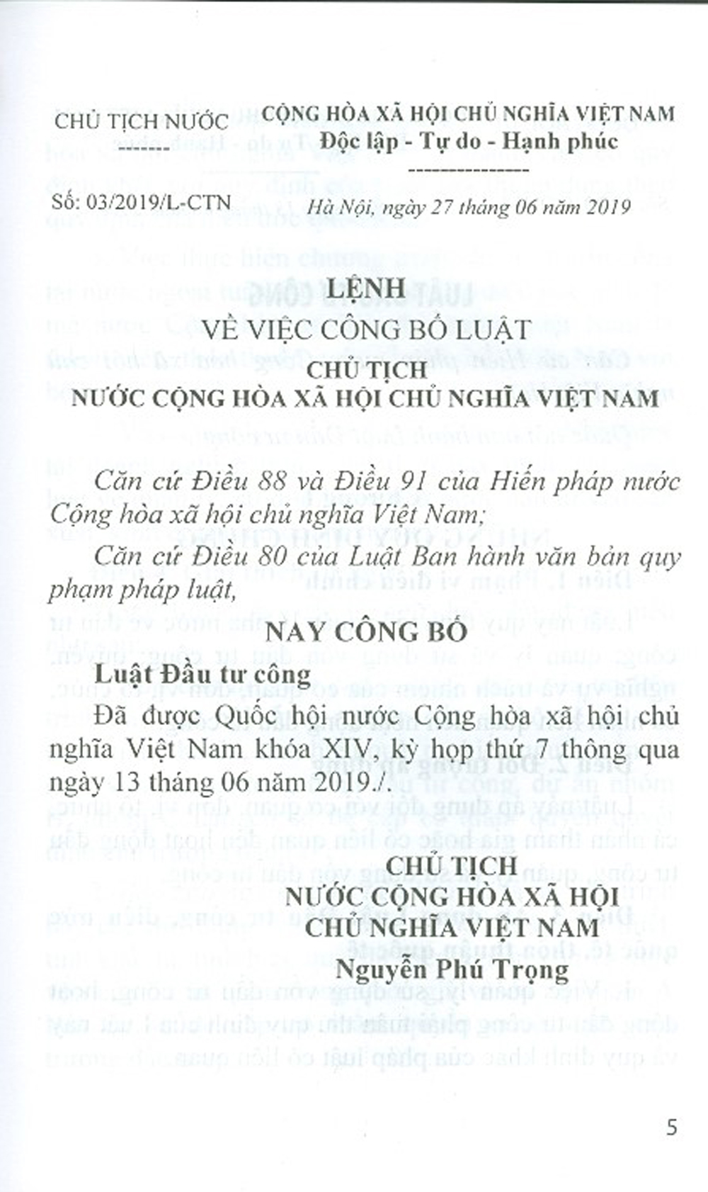 Luật Đầu Tư Công