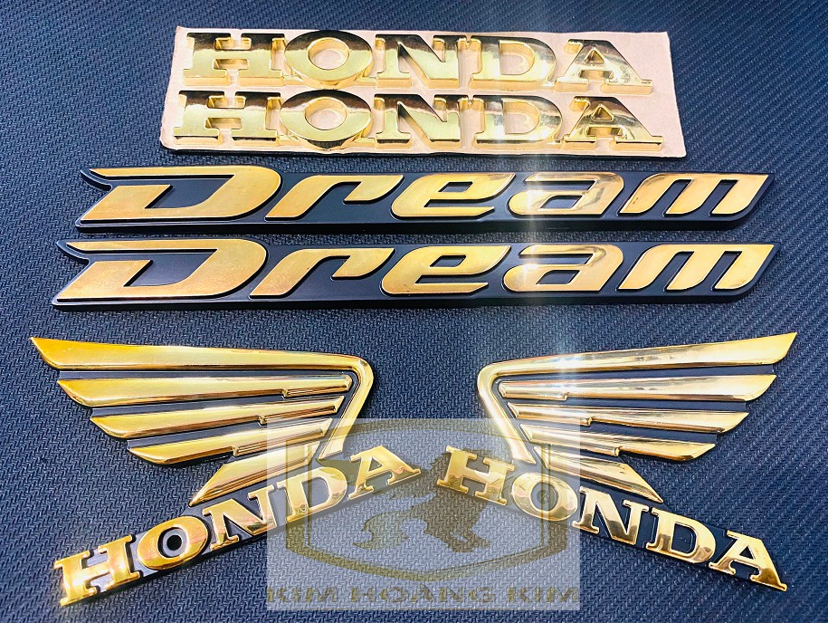 Bộ tem Dream dành cho xe đi kiểng (6 món) màu Vàng
