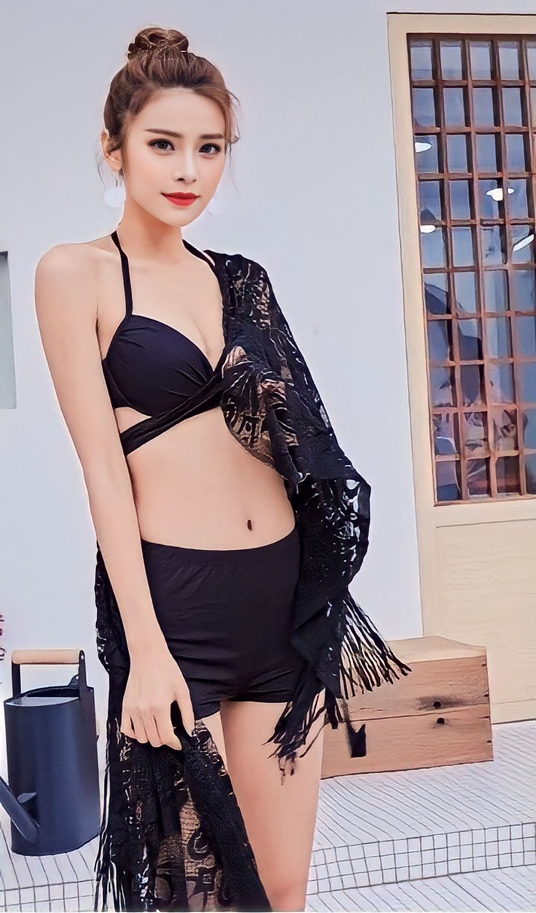 [HCM] SET BIKINI KÈM KHĂN CHOÀNG HOA CAO CẤP BEYEU1688 - BY4292