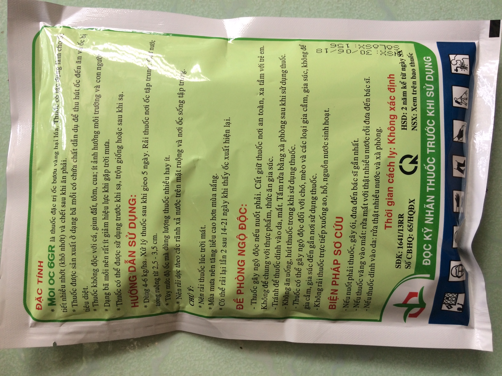 Th uốc trừ ốc MOI OC 6GR (Gói 400gram) - Th uốc diệt ốc