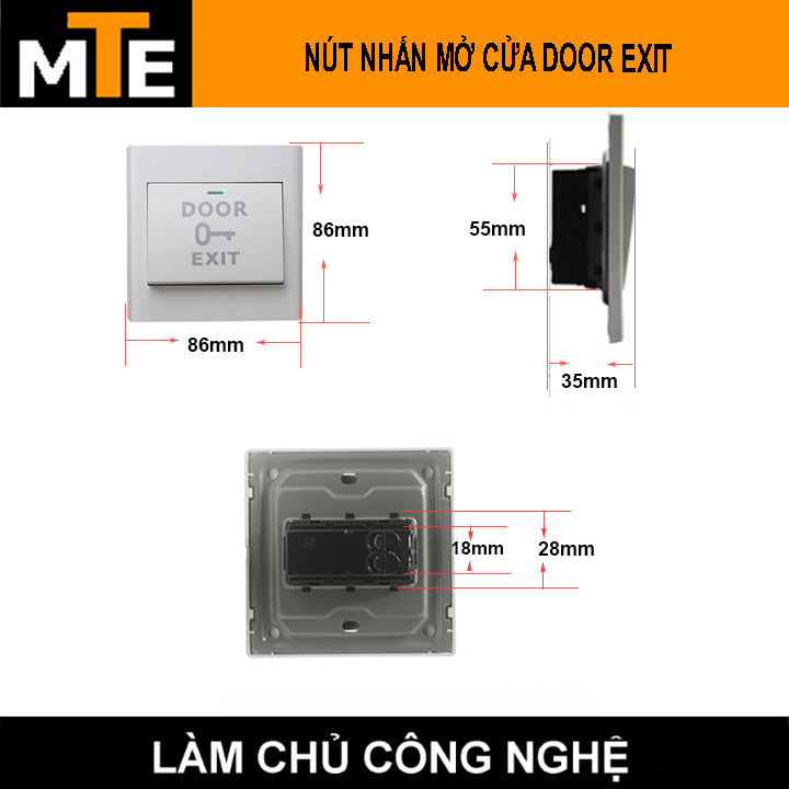 Nút nhấn mở cửa door exit