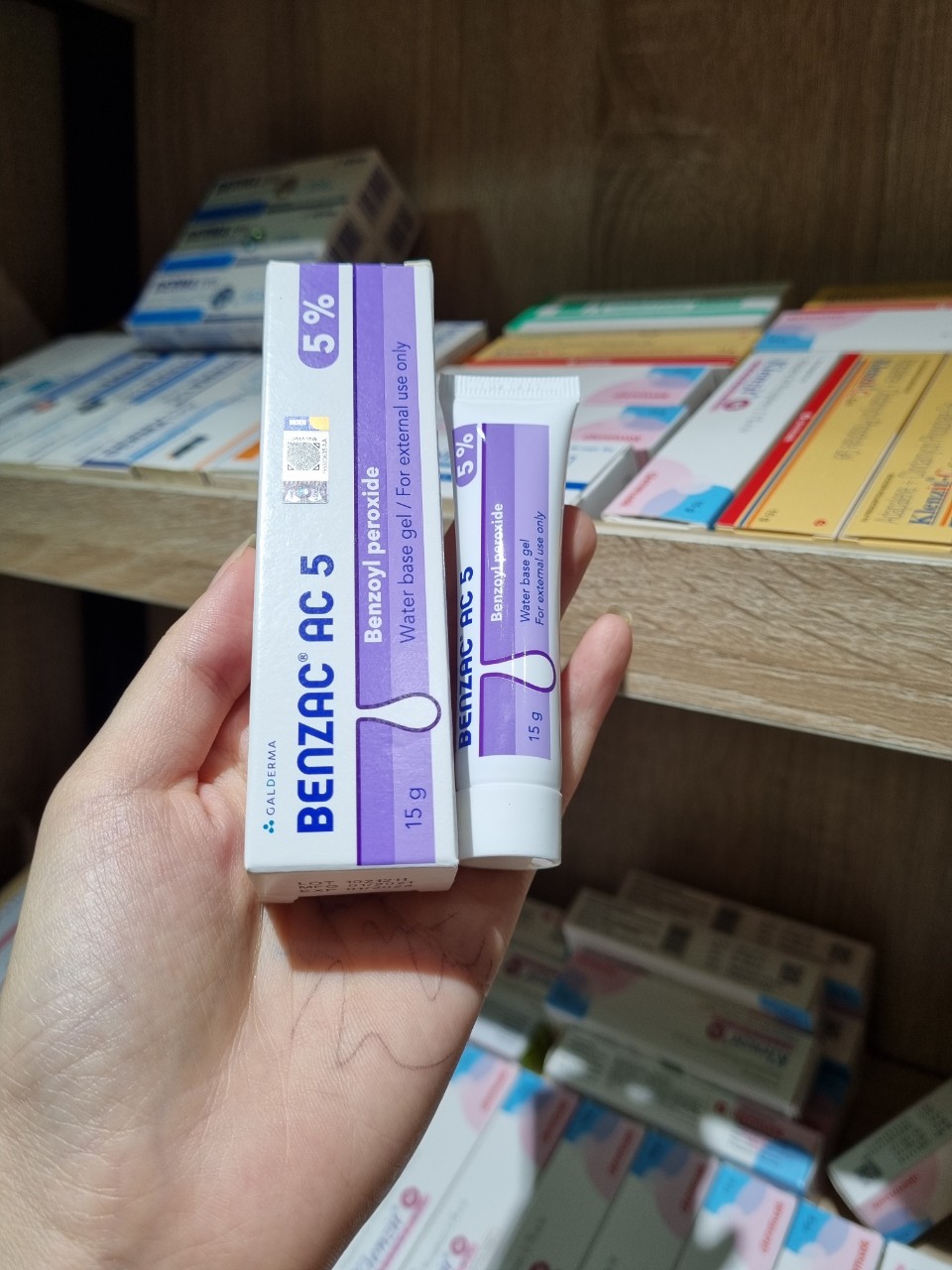 [15g] KEM GIẢM MỤN BENZAC AC 5% (BENZOYL PEROXIDE)