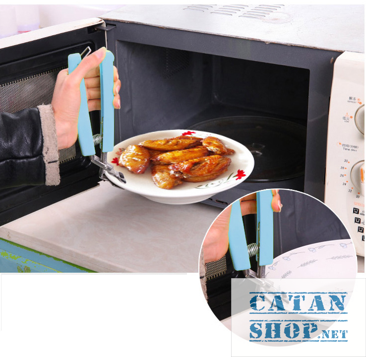 [HCM]Kẹp inox gắp chén dĩa chống trượt. Kẹp gắp bát tô từ lò vi sóng chống nóng tay có mút silicone chống trượt siêu tiện lợi GD19-KGDN