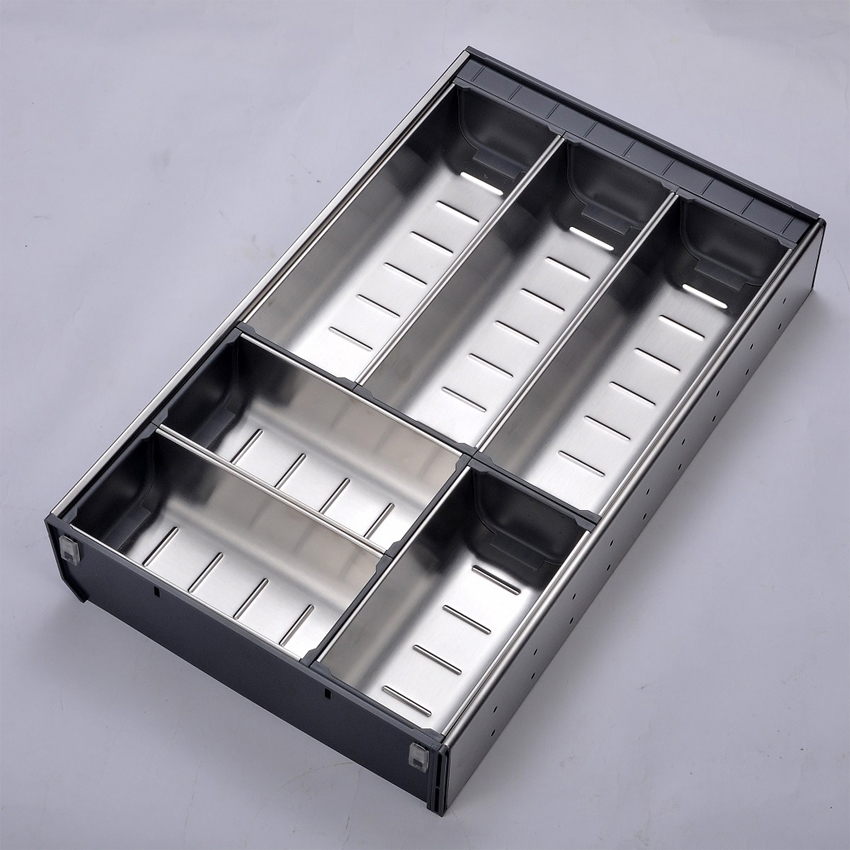 Tray Split spoons forks stainless steel Eurogold import.