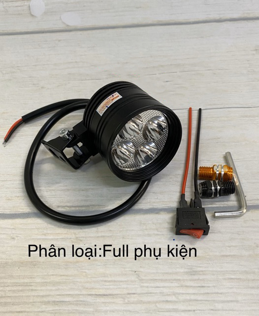 Đèn led trợ sáng L4 ngắn 3 chế độ.