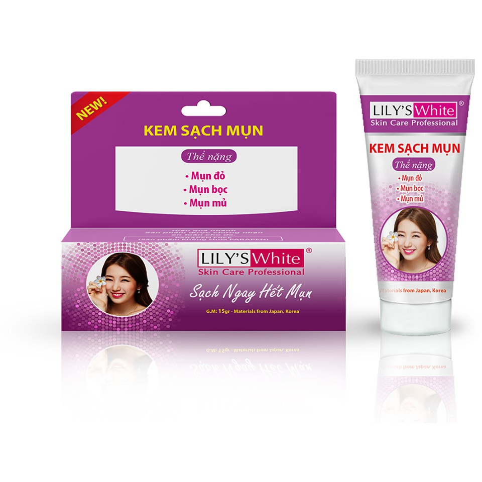 [HCM]Tuýt chấm mụn lily’s white thể nặng