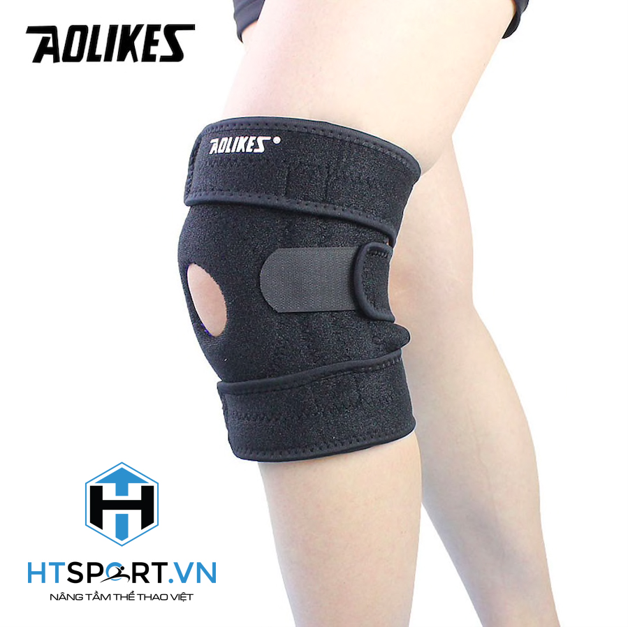 Bảo Vệ Đầu Gối, Băng Quấn Bó Gối Silicon Thủ Môn Đá Bóng Cầu Lông Bóng Chuyền Tập Gym Thể Hình Aolikes AL7912