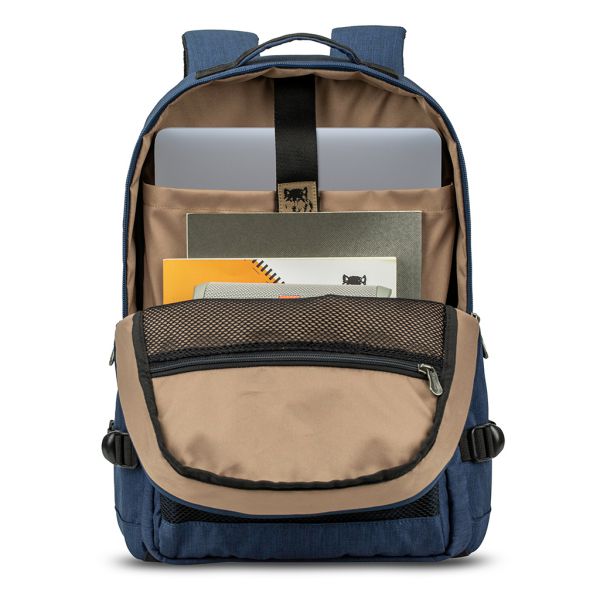 [HCM][TẶNG KÈM VỚ] Balo Laptop Cao Cấp Mikkor The Louie Backpack – Navy