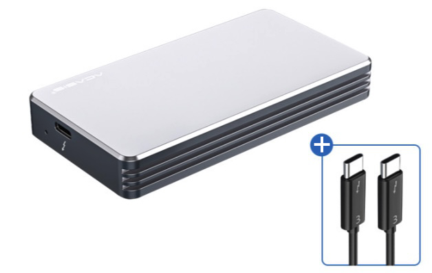 M.2 NVME 2280 SSD enclosure Thunderbolt 3