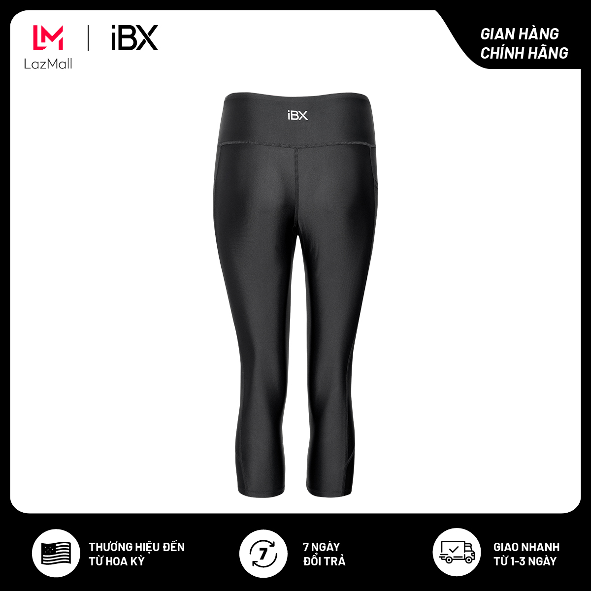 Quần thể thao iBasic legging dáng lửng pickleball iBX IBX062P