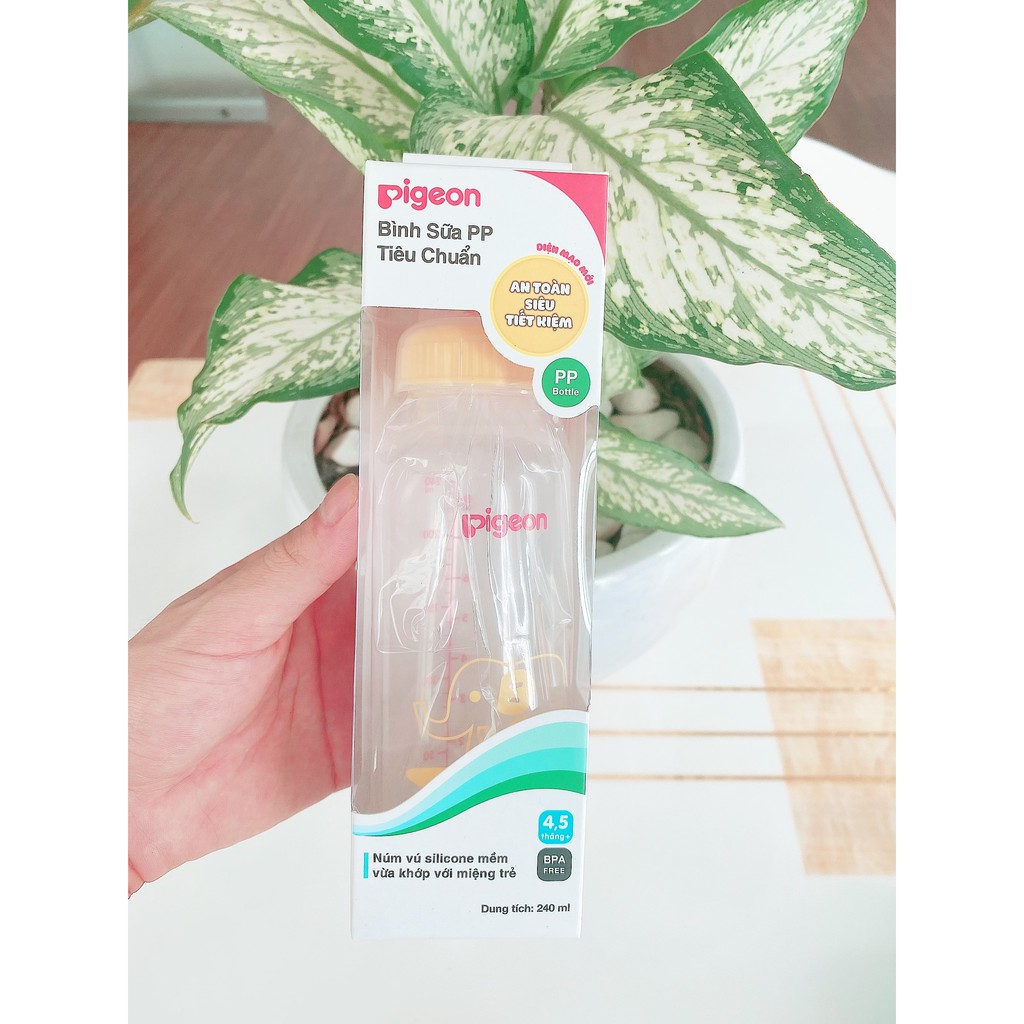Bình sữa Pigeon 120ml và 240ml. ( Bình sữa PP tiêu chuẩn )