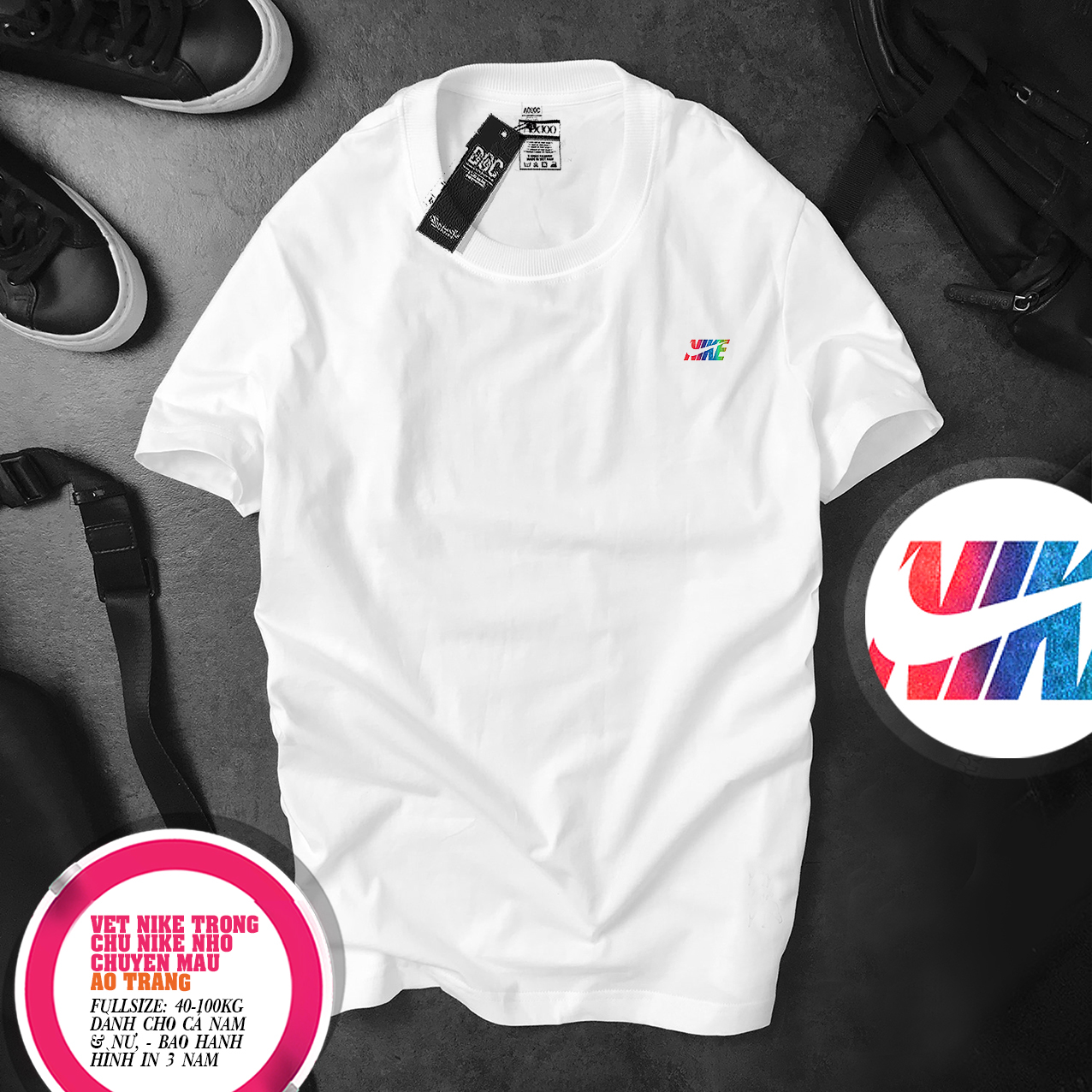 Adult's short sleeve round collar t-shirt