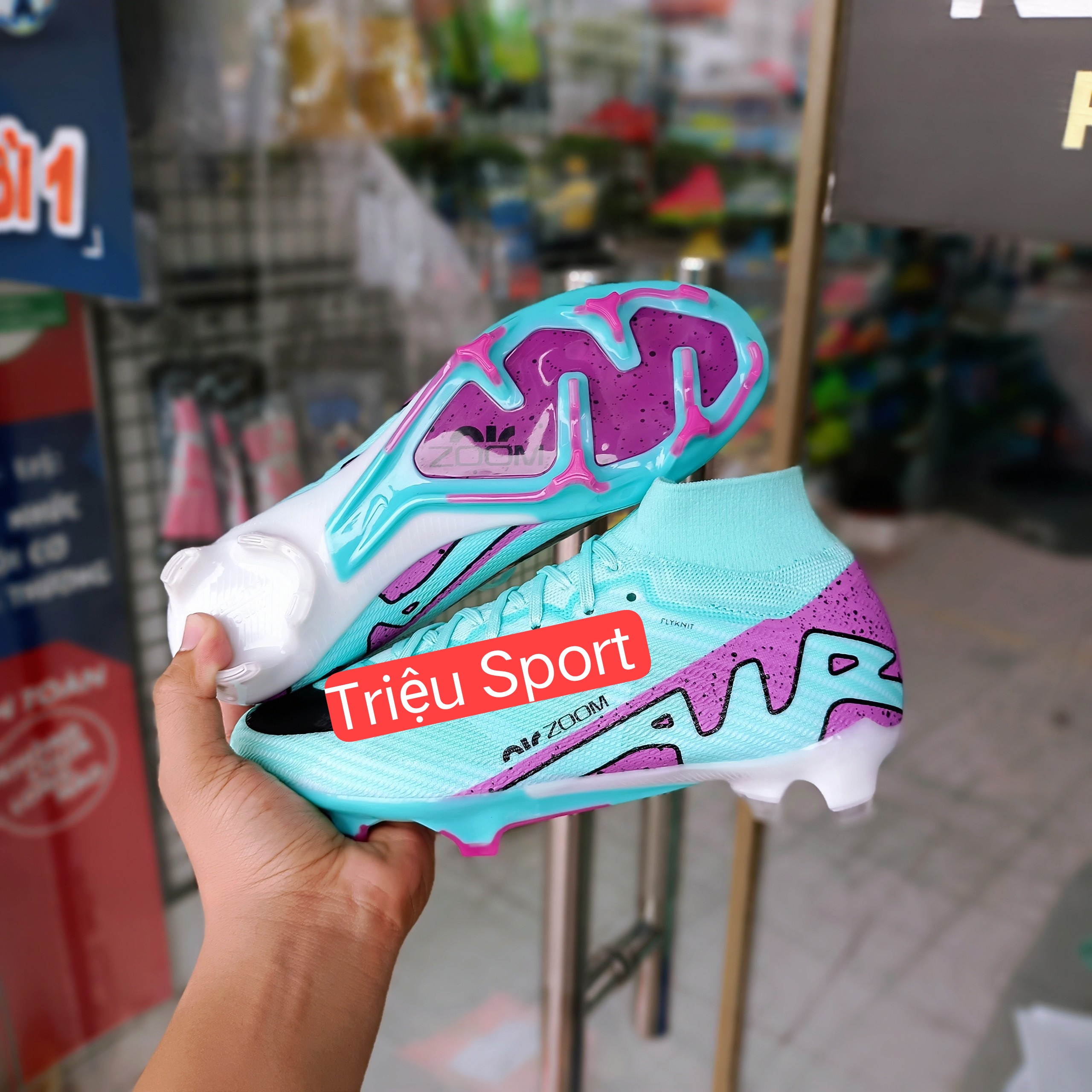 giày đá bóng mercurial superfly 9 elite fg ( tặng tất + hộp )