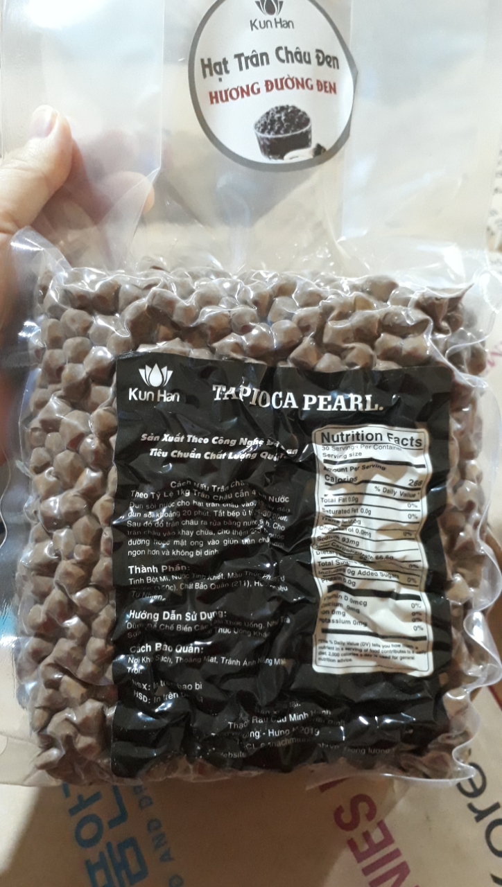 Trân châu đen hương Đường đen Kunhan 2kg