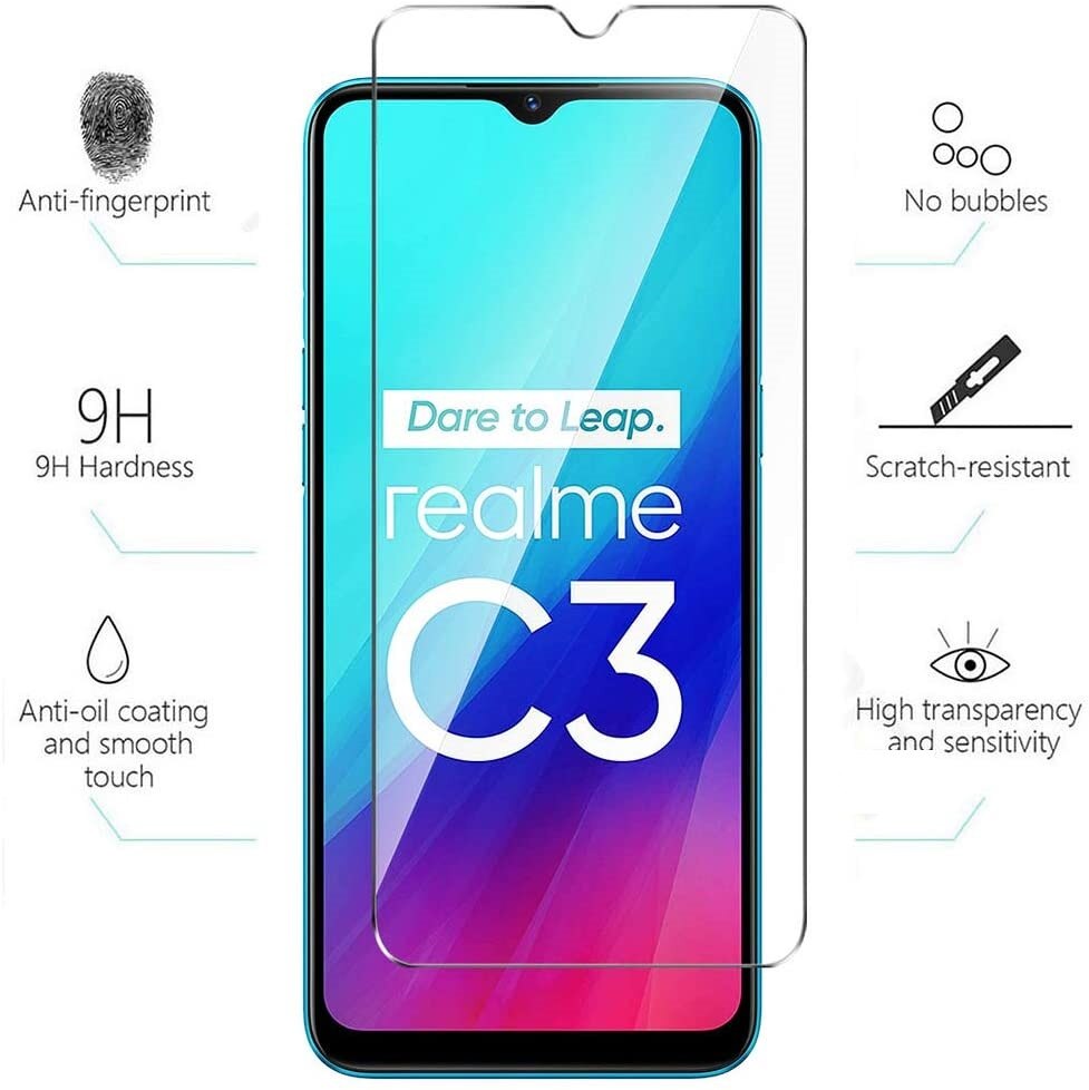Kính cường lưc trong suốt Realme C3 / C3i (Dùng chung)