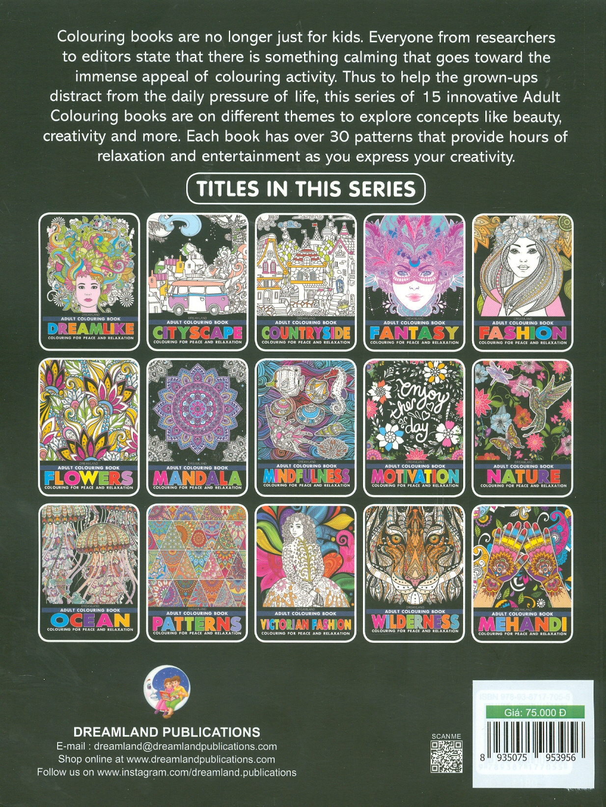 Ocean - Adults Colouring Book (Sách Tô Màu: Đại Dương)