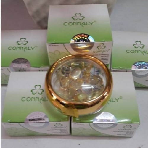 Serum trẻ hóa da CONNALY tinh chất vitamin E, trái cây tổng hợp và bột gạo hộp 15 Viên