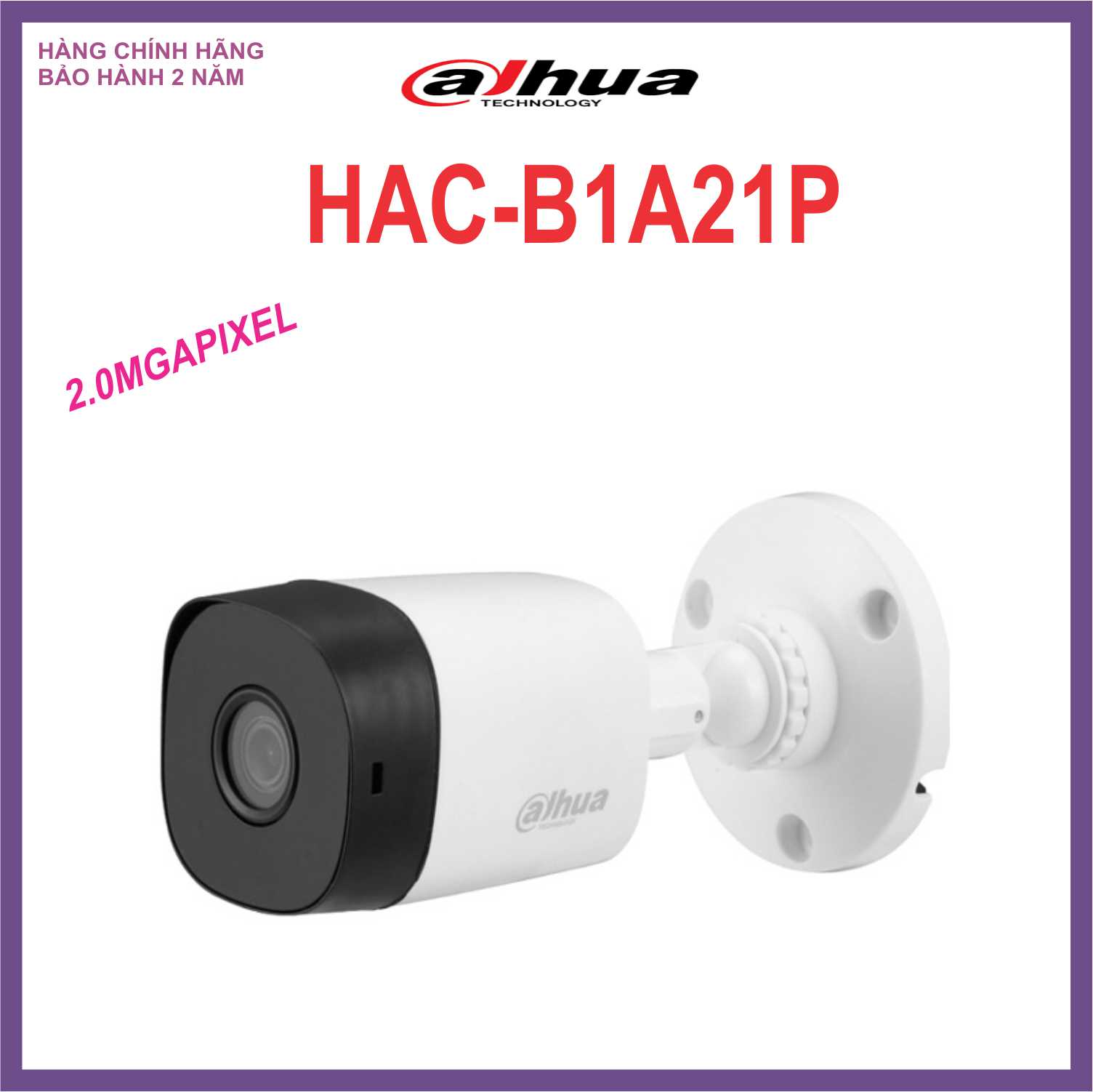 CAMERA DAHUA 2.0MP HAC-B1A21P