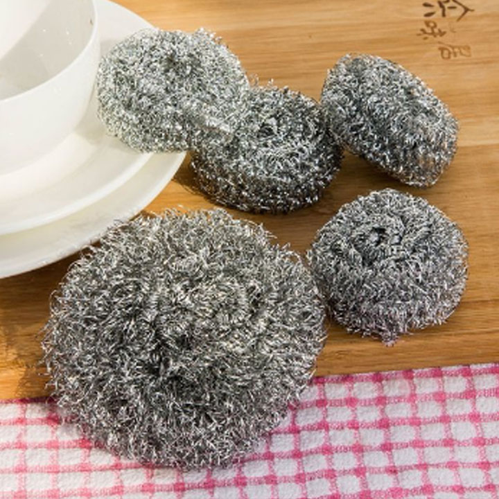 Set 4 miếng cước sắt chùi nồi , miếng sắt cọ nồi/cọ sắt/ búi sắt rửa bát không rỉ