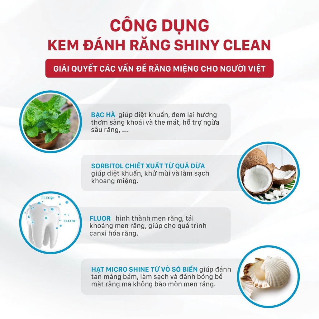 Kem Đánh Răng LIPZO Shiny Clean Vị The Mát 185g