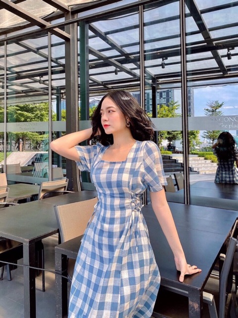 Đầm đan dây eo 8 màu