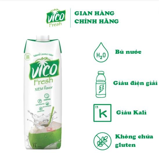 1 hộp nước dừa vico fresh 1l - vị xiêm