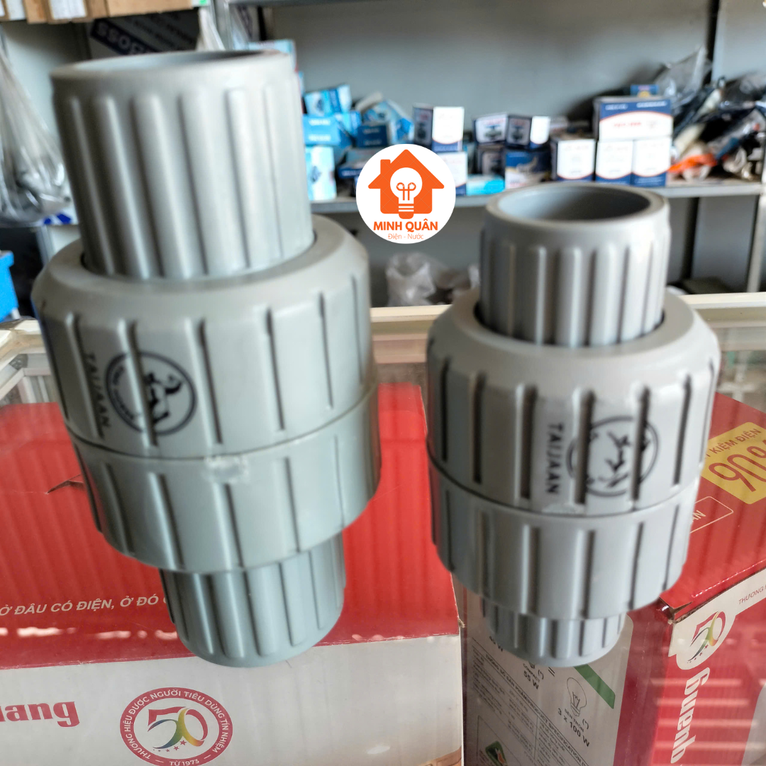 Luppe 1 chiều, van 1 chiều lò xo phi 27mm, phi 34mm TAIJAAN
