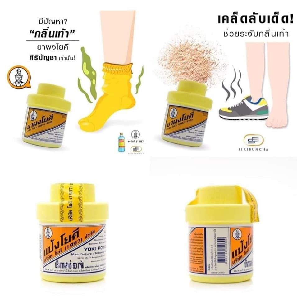 Phấn khử mùi giày, mùi hôi chân Yoki Powder Thái Lan